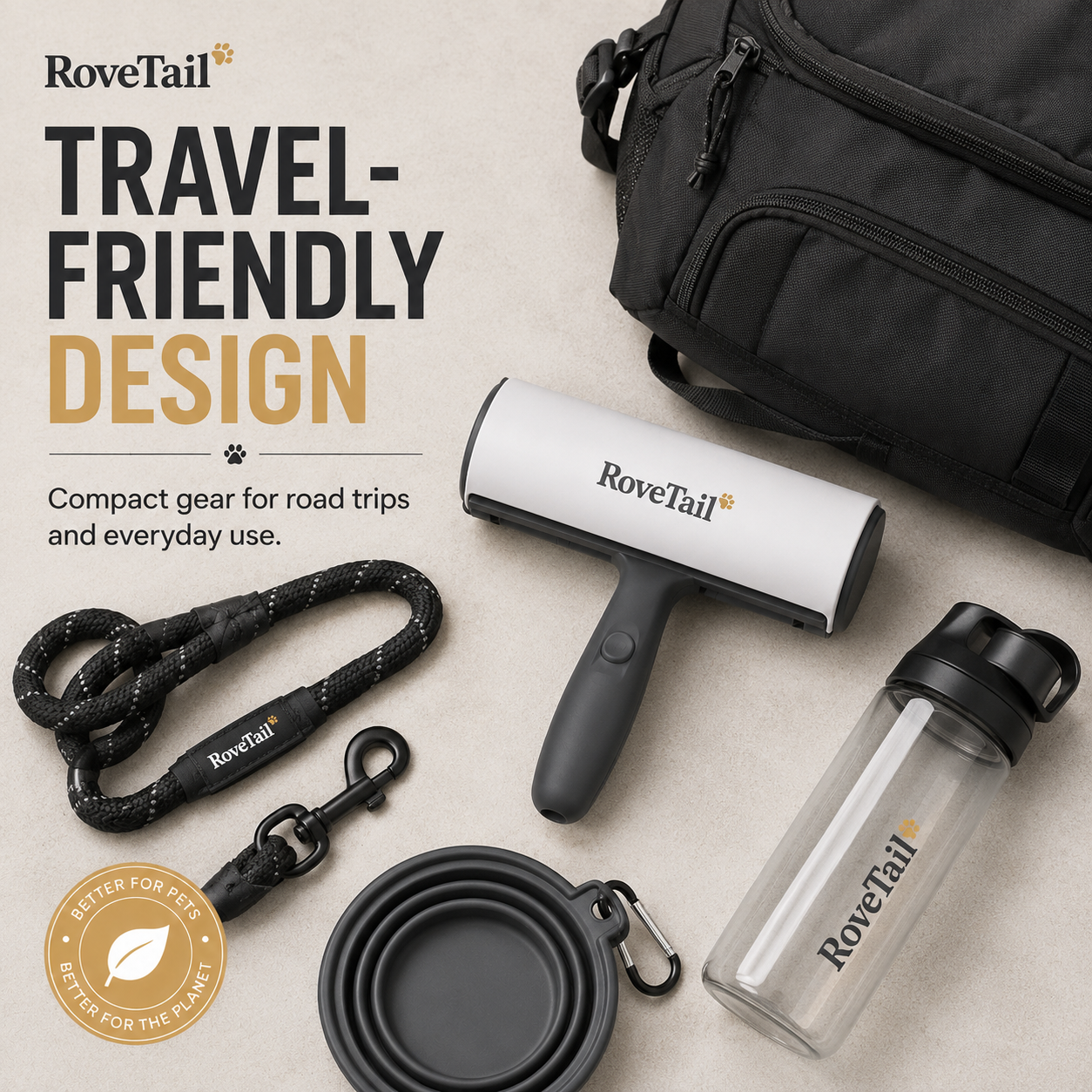 RoveTail™ Pet Hair Remover Roller
