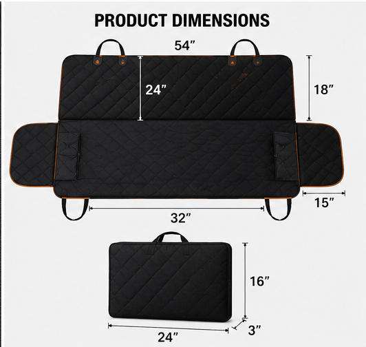 RoveTail™ Hard Bottom Dog Back Seat Extender