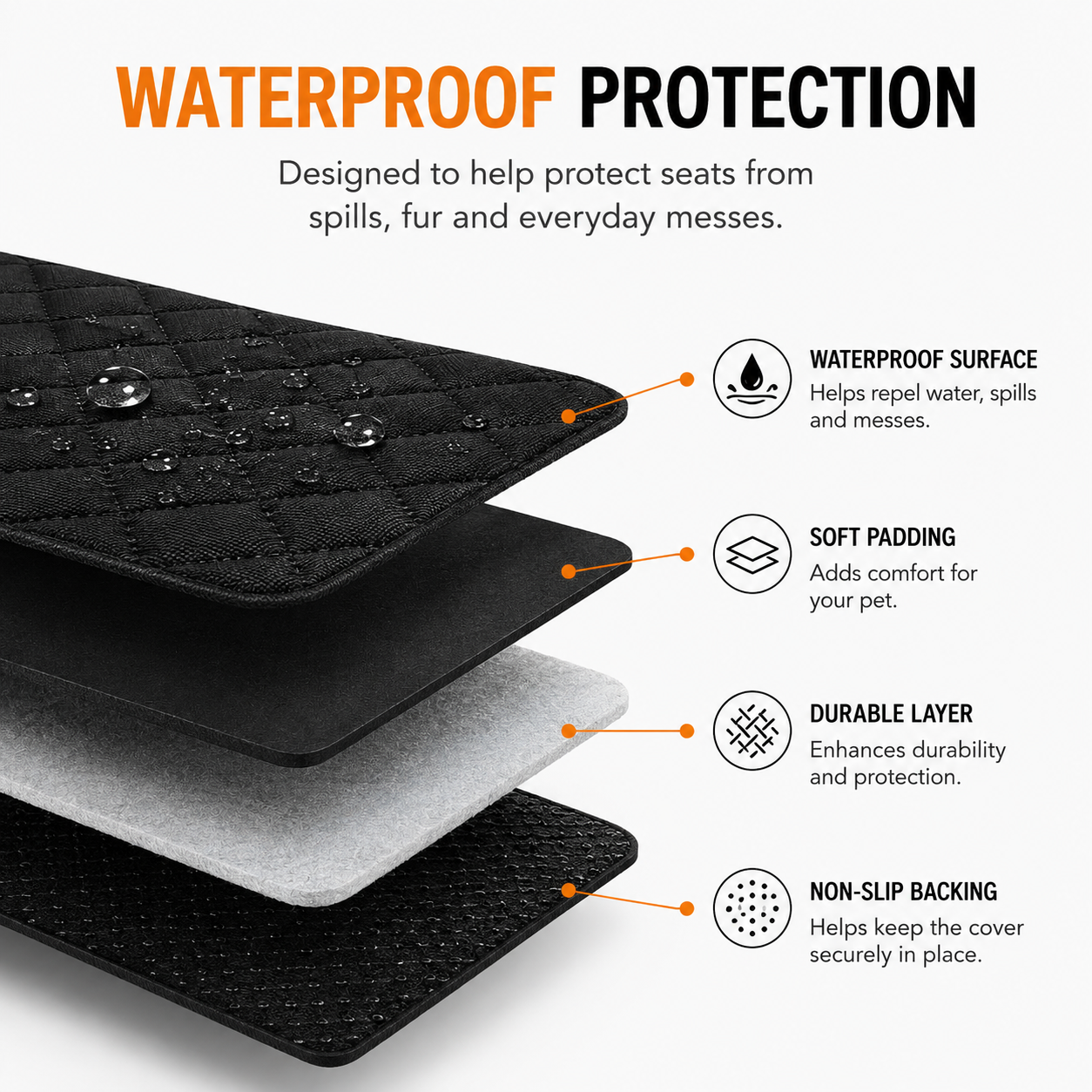 RoveTail™ Waterproof Dog Car Seat Cover