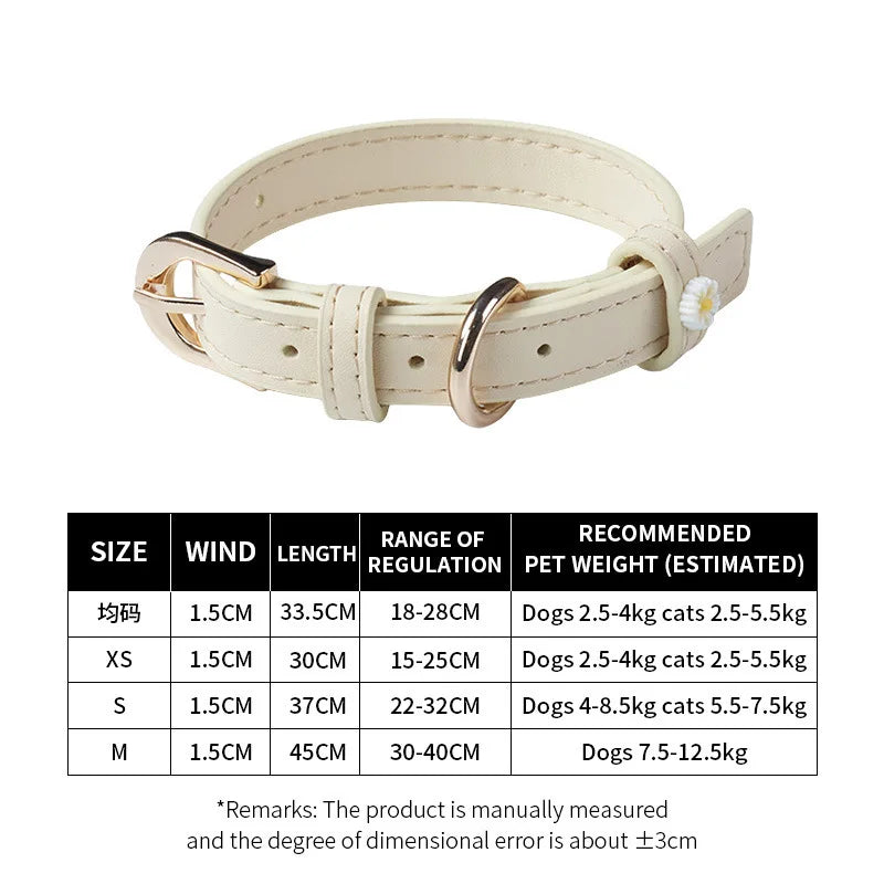 Carefully selected New Daisy cat accessory collars Ultra-light and elegant pet collars, suitable for all seasons and festivals
