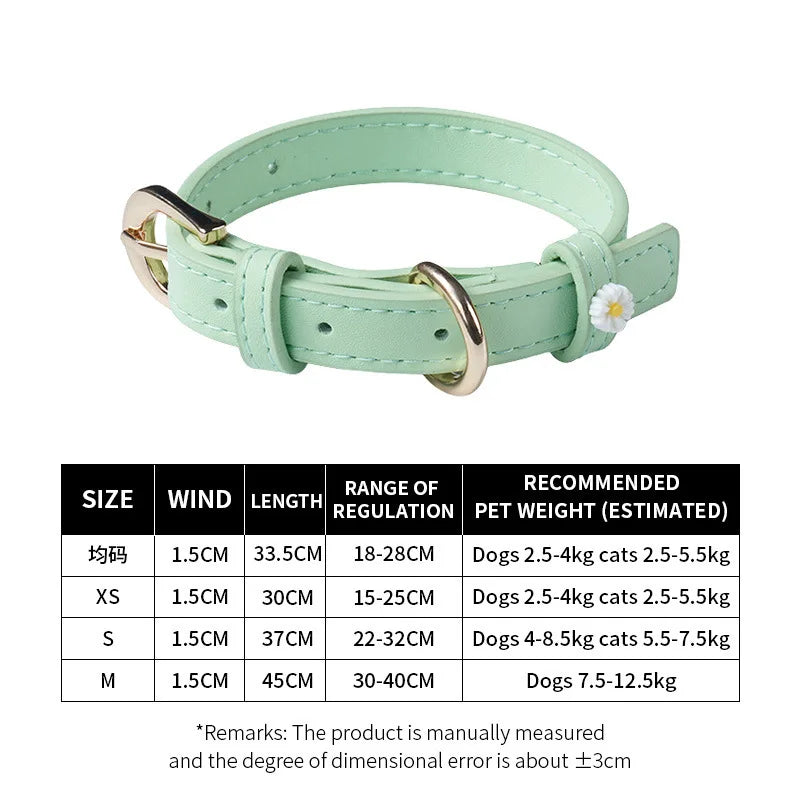 Carefully selected New Daisy cat accessory collars Ultra-light and elegant pet collars, suitable for all seasons and festivals