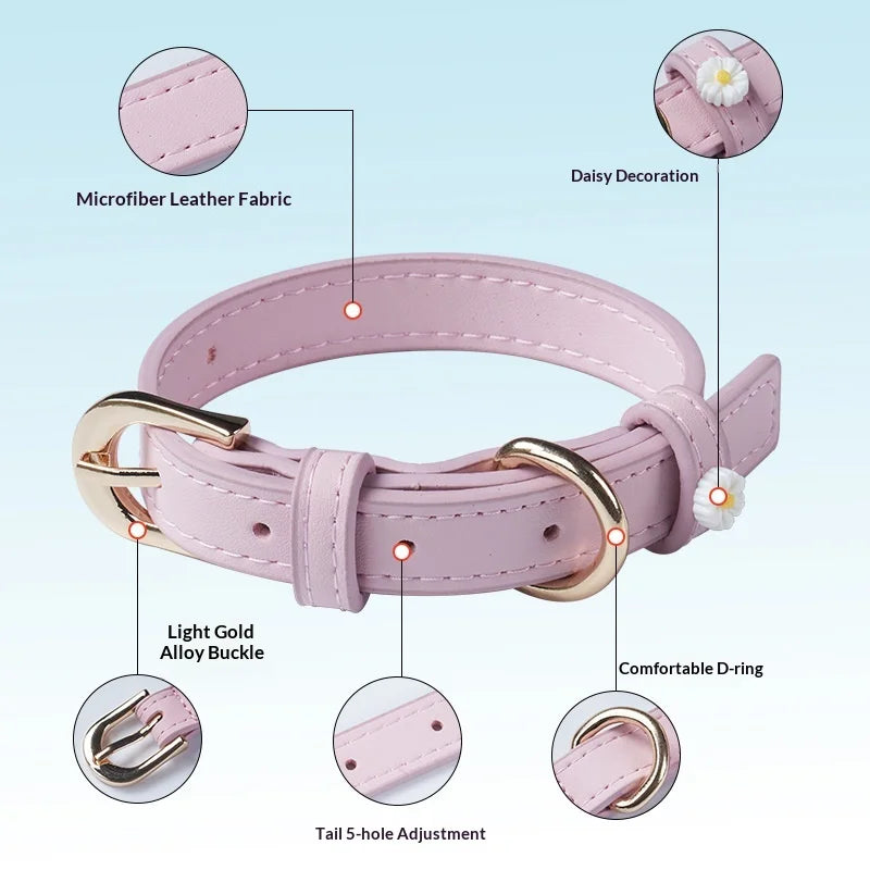 Carefully selected New Daisy cat accessory collars Ultra-light and elegant pet collars, suitable for all seasons and festivals