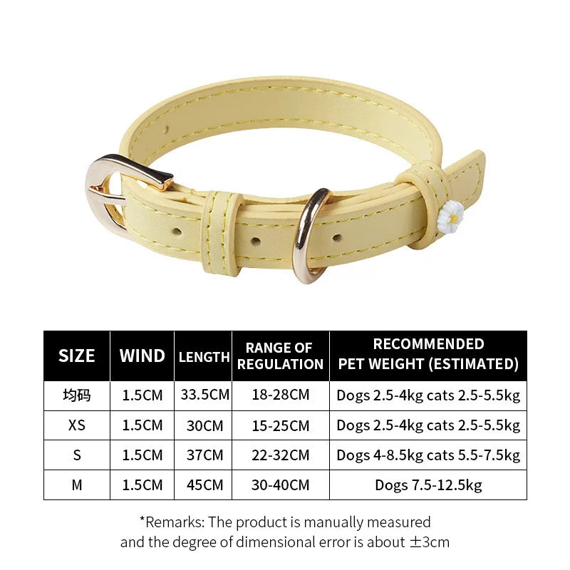 Carefully selected New Daisy cat accessory collars Ultra-light and elegant pet collars, suitable for all seasons and festivals
