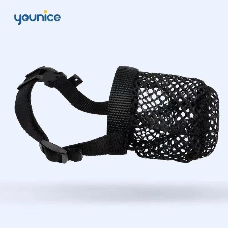 Product Eco-friendly fiber dog mask Prevents biting and barking Allows drinking water