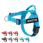 Personalized Veltrio Pettorina Adjustable Non-slip Dog Harness Triangular Reflective Vest with Custom Name Patch