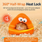 Halloween Monster Style Big-eyed Hamster Nest Winter Warm Fleece Small Pet Bed Pearl Velvet Sleep Cave Suitable for Small Animals