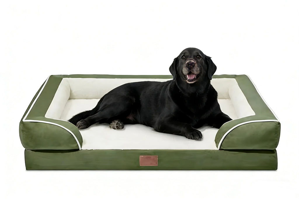 Premium pet bed dog sofa with luxury non-slip base, removable orthopedic large dog bed, washable