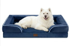 Premium pet bed dog sofa with luxury non-slip base, removable orthopedic large dog bed, washable