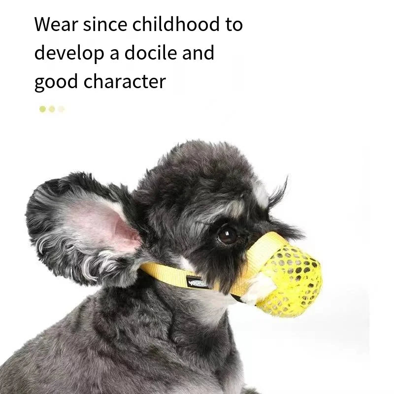 Product Eco-friendly fiber dog mask Prevents biting and barking Allows drinking water