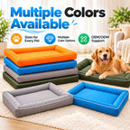 Waterproof and durable Oxford cloth dog bed, non-slip surface, sturdy rectangular design, suitable for cats and dogs