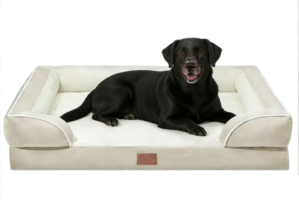 Premium pet bed dog sofa with luxury non-slip base, removable orthopedic large dog bed, washable