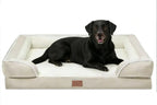 Premium pet bed dog sofa with luxury non-slip base, removable orthopedic large dog bed, washable