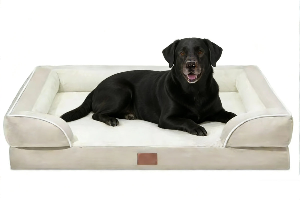 Premium pet bed dog sofa with luxury non-slip base, removable orthopedic large dog bed, washable