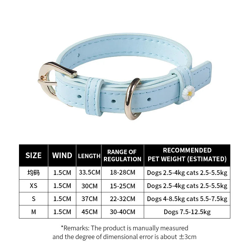 Carefully selected New Daisy cat accessory collars Ultra-light and elegant pet collars, suitable for all seasons and festivals