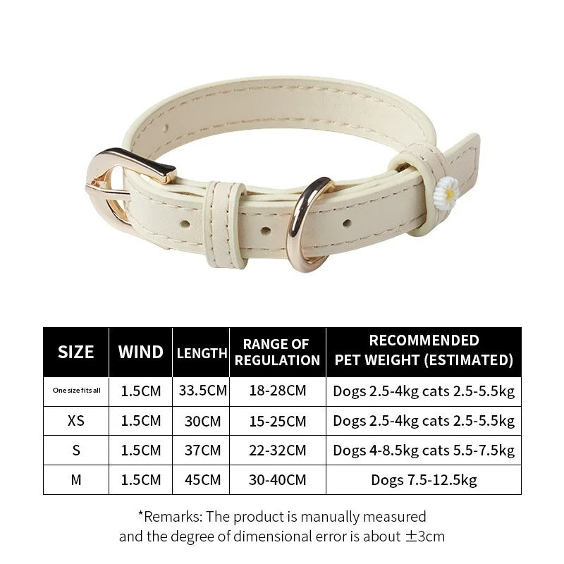 Carefully selected New Daisy cat accessory collars Ultra-light and elegant pet collars, suitable for all seasons and festivals