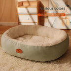 New breathable waterproof oval polyester pet bed, suitable for medium/large dogs and cats, usable all year round, no assembly required