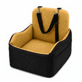Car Safety Seat for Small Dogs with Storage Bag - Removable, Washable Pet Booster Seat with Seatbelt, Suitable for Travel
