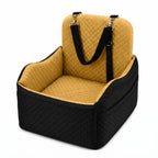 Car Safety Seat for Small Dogs with Storage Bag - Removable, Washable Pet Booster Seat with Seatbelt, Suitable for Travel