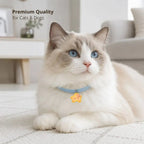 Dog Necklaces and Cat Collars - Cute Cartoon Star Style Adjustable Pet Accessories Suitable for Small Dogs, Polyester Material