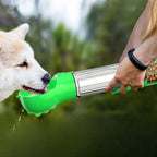 4-in-1 Dog Water Bottle Cat Supplies Pet Supplies with Poop Scoop and Poop Bags Dog Pet Portable Water Dispenser Bowl