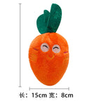 Dog Bone Chicken Leg Fruit Carrot Plush Squeaky Anti-Chew Pet Toys for Dogs and Cats
