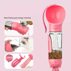 4-in-1 Dog Water Bottle Cat Supplies Pet Supplies with Poop Scoop and Poop Bags Dog Pet Portable Water Dispenser Bowl