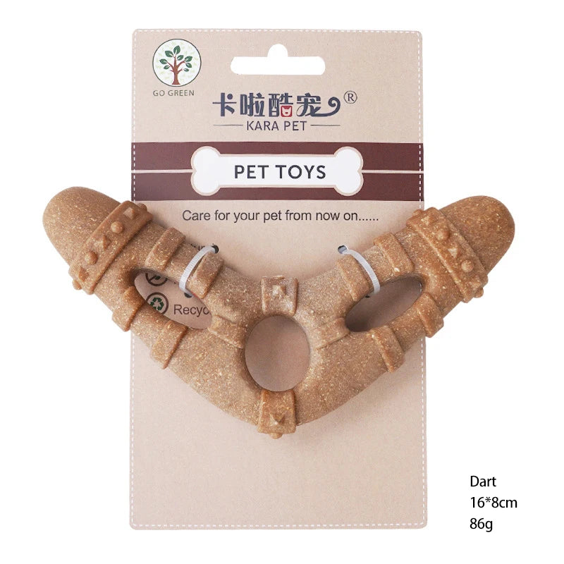 Durable TPR Dog Bone Toy Puppy Teething Stick Self-Entertaining Pet Supplies