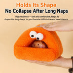 Halloween Monster Style Big-eyed Hamster Nest Winter Warm Fleece Small Pet Bed Pearl Velvet Sleep Cave Suitable for Small Animals