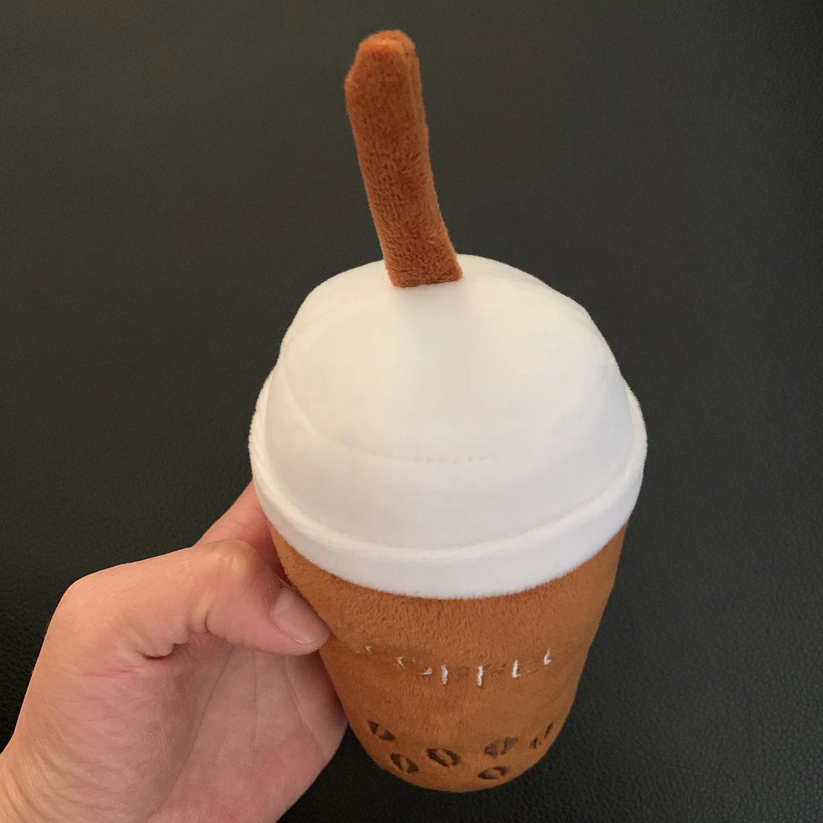 Pet Accessories Bubble Tea-shaped Dog Plush Toy Interactive Cup Puppy Squeaky Toy