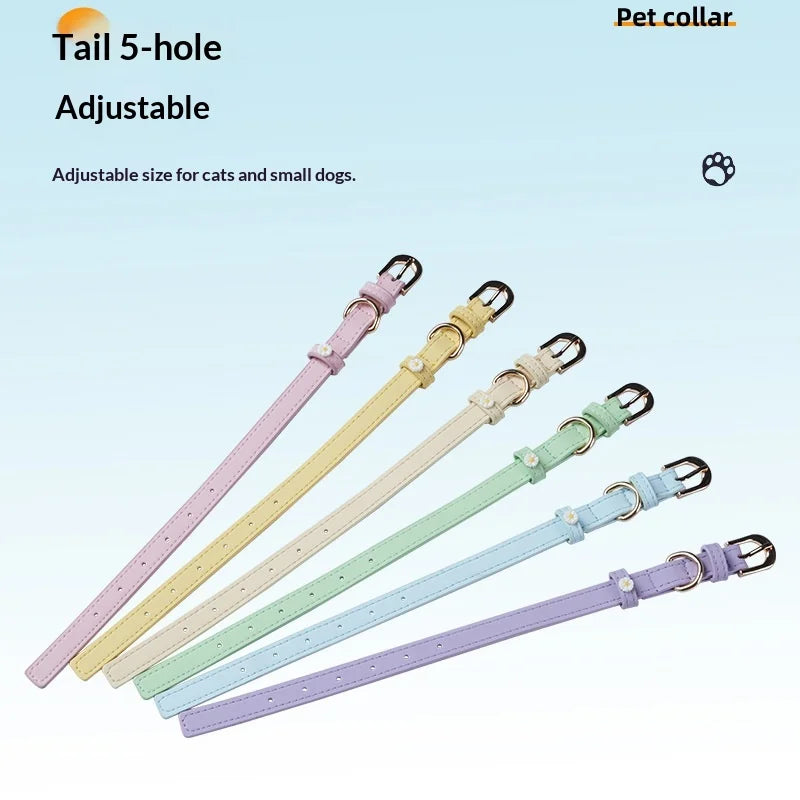 Carefully selected New Daisy cat accessory collars Ultra-light and elegant pet collars, suitable for all seasons and festivals