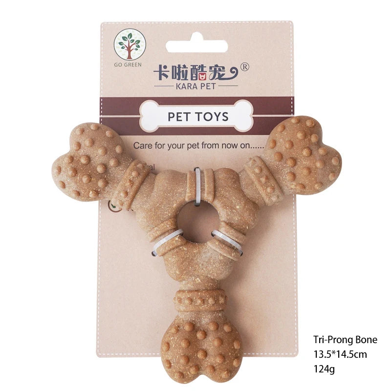 Durable TPR Dog Bone Toy Puppy Teething Stick Self-Entertaining Pet Supplies