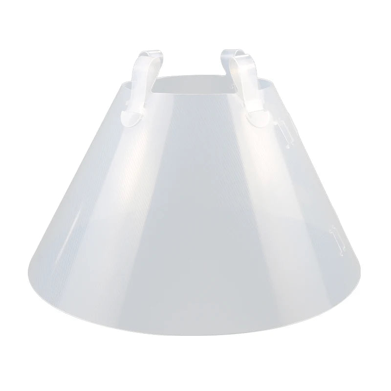 Adjustable lightweight Elizabethan dog collar, comfortable plastic soft dog cone for postoperative recovery