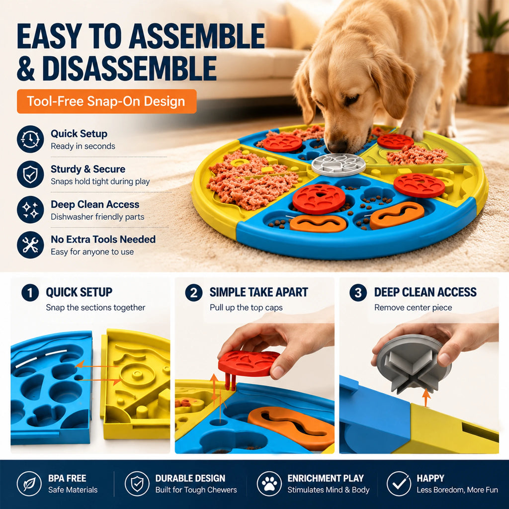 Pet feeding toy, food-grade safe material, interactive foraging toy suitable for daily pet activities