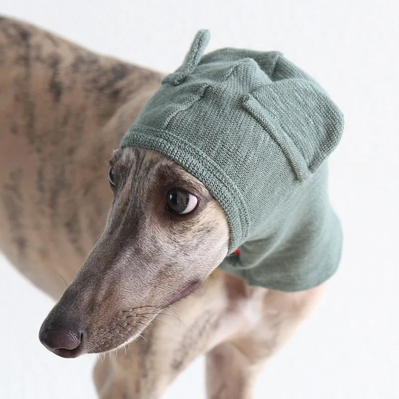 Cute Knitted Dog Hat, Windproof and Warm Pet Headwear, Soft Christmas Accessories for Large Dogs