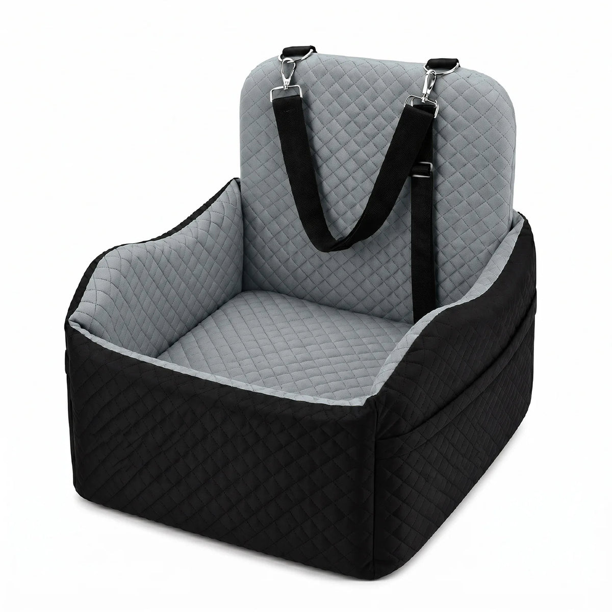 Car Safety Seat for Small Dogs with Storage Bag - Removable, Washable Pet Booster Seat with Seatbelt, Suitable for Travel