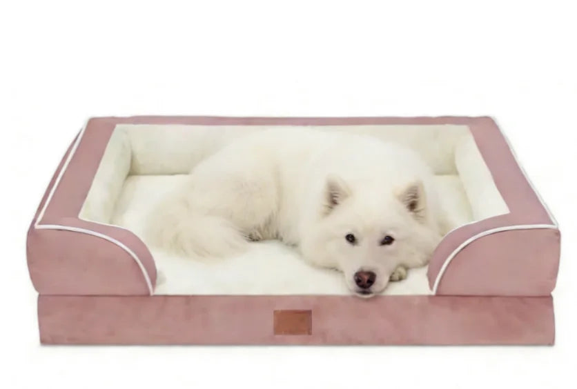 Premium pet bed dog sofa with luxury non-slip base, removable orthopedic large dog bed, washable