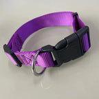 Unique Fashion Custom Woven Striped Ribbon Pet Dog Accessories Collar LOGO Waterproof Nylon AirTag Adjustable Quick Release Buckle