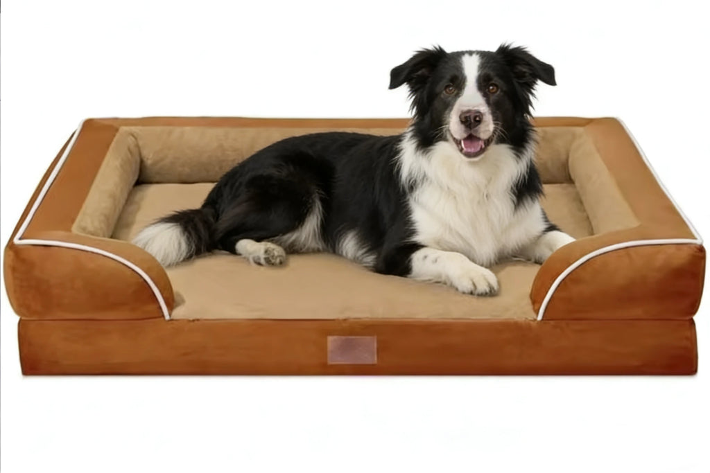Premium pet bed dog sofa with luxury non-slip base, removable orthopedic large dog bed, washable