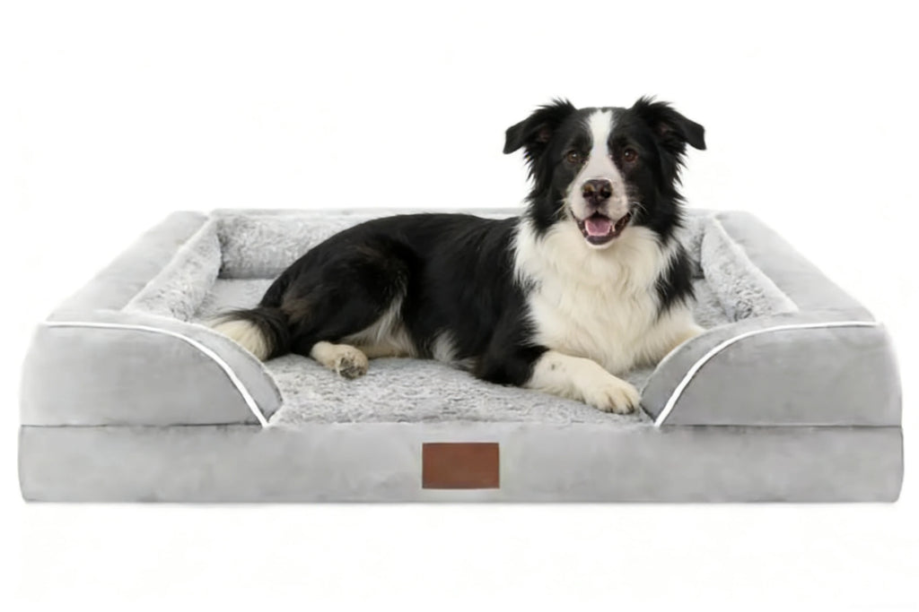 Premium pet bed dog sofa with luxury non-slip base, removable orthopedic large dog bed, washable