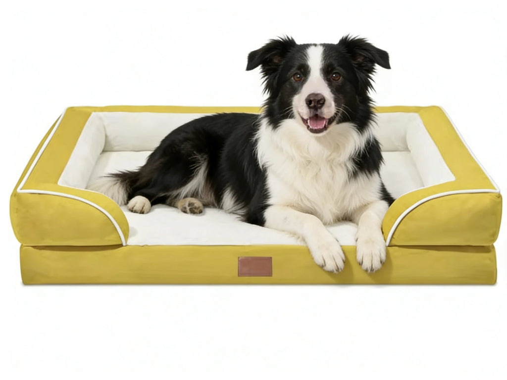 Premium pet bed dog sofa with luxury non-slip base, removable orthopedic large dog bed, washable