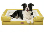 Premium pet bed dog sofa with luxury non-slip base, removable orthopedic large dog bed, washable