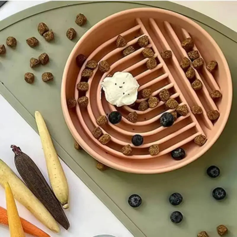Silicone food accessory products Slow feeder Dog intelligence bowl Licking mat Pet bowl Feeder
