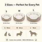 Fan-shaped pet bed with plush long hair artificial fur, comfortable PP cotton filled, removable and washable dog and cat pad