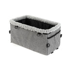 Breathable Adjustable Portable Zip-Up Elevated Seat with Removable Car Center Console Armrest Pet Harness for Small Dogs and Cats