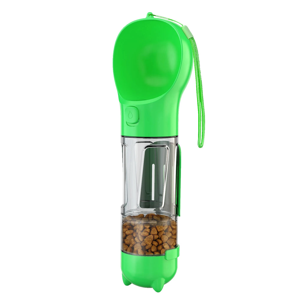 4-in-1 Dog Water Bottle Cat Supplies Pet Supplies with Poop Scoop and Poop Bags Dog Pet Portable Water Dispenser Bowl
