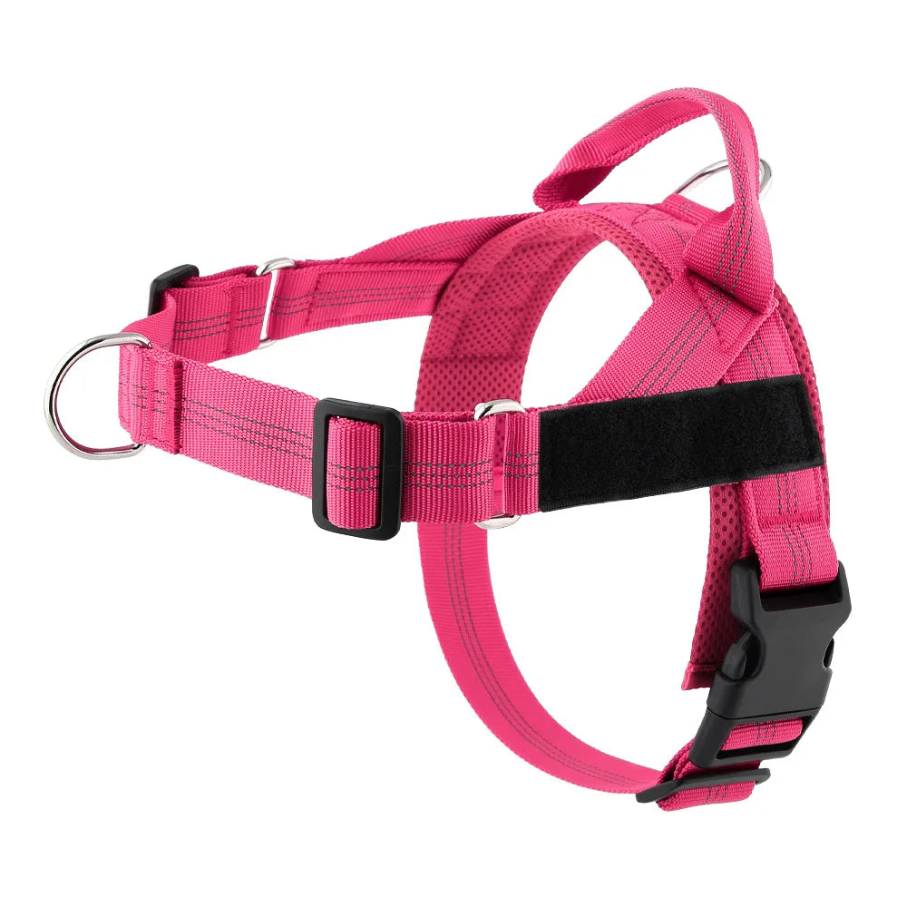 Personalized Veltrio Pettorina Adjustable Non-slip Dog Harness Triangular Reflective Vest with Custom Name Patch