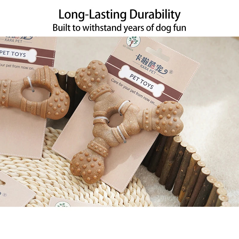 Durable TPR Dog Bone Toy Puppy Teething Stick Self-Entertaining Pet Supplies