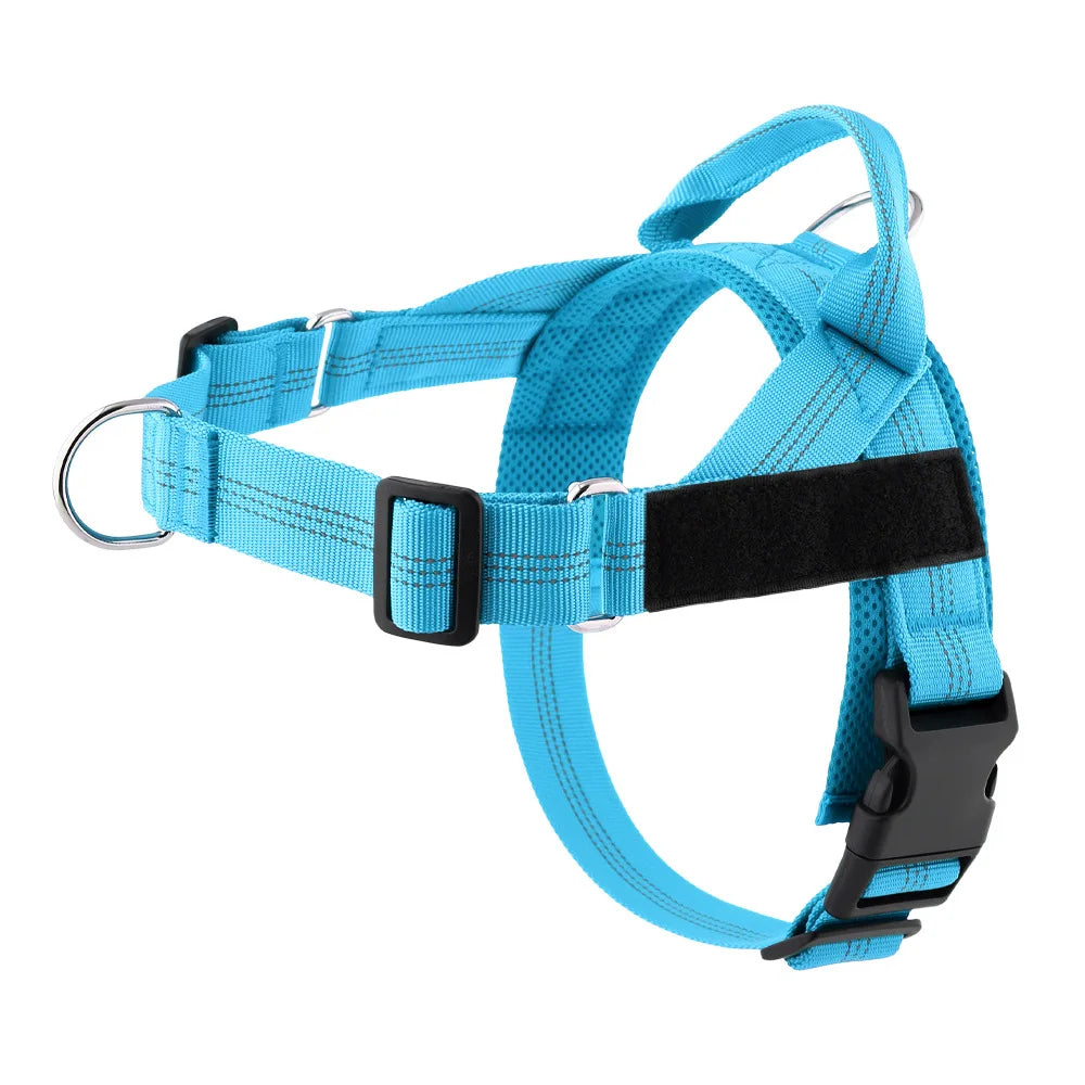 Personalized Veltrio Pettorina Adjustable Non-slip Dog Harness Triangular Reflective Vest with Custom Name Patch