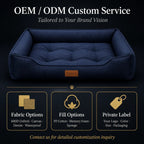 Waterproof Oxford Cloth Pet Sofa Bed Scratch-Resistant Fabric PP Cotton High Resilience Easy Hair Removal Non-Slip Base
