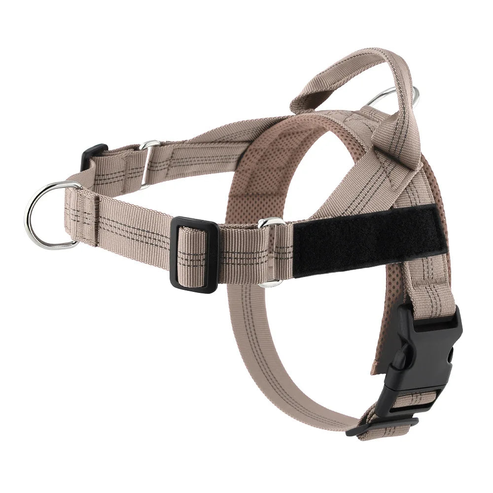 Personalized Veltrio Pettorina Adjustable Non-slip Dog Harness Triangular Reflective Vest with Custom Name Patch